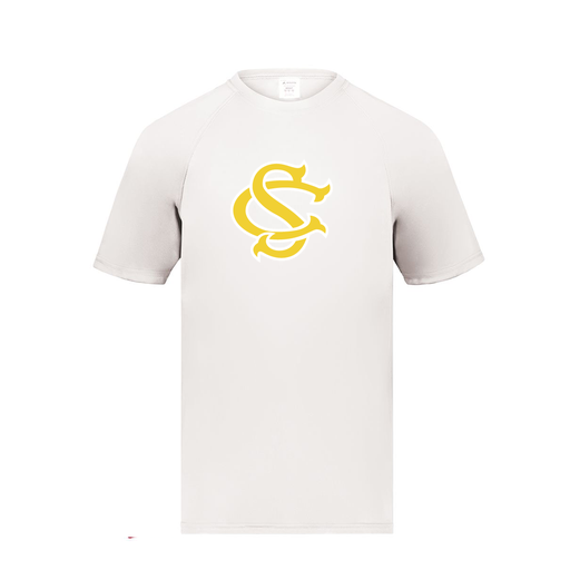 [2790.005.S-LOGO1] Men's Smooth Sport T-Shirt (Adult S, White, Logo 1)