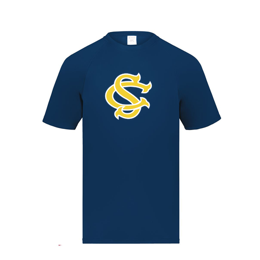 [2790.065.S-LOGO1] Men's Smooth Sport T-Shirt (Adult S, Navy, Logo 1)