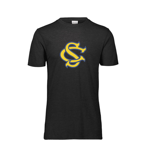 [FTSCUBBK-YS-LOGO3] Decker Youth Tri-Blend T-Shirt - Short Sleeve (Youth S, Black, Logo 3)
