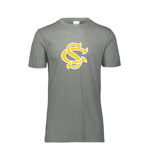 [FTSCUBGY-YS-LOGO1] Decker Youth Tri-Blend T-Shirt - Short Sleeve (Youth S, Gray, Logo 1)
