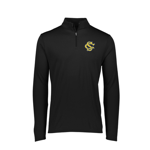 [FTLQFLBK-FAXS-LOGO3] Decker Women's Flex-Lite 1/4 Zip Shirt (Female Adult XS, Black, Logo 3)