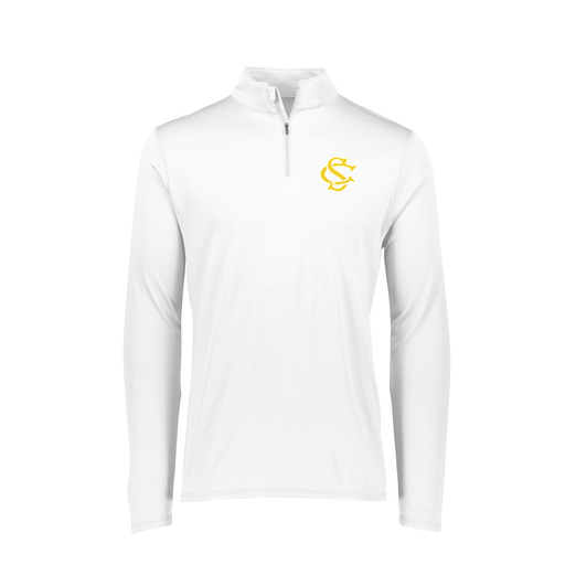 [FTLQFLWH-FAXS-LOGO1] Decker Women's Flex-Lite 1/4 Zip Shirt (Female Adult XS, White, Logo 1)