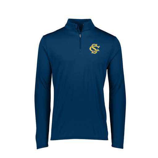 [2787.065.XS-LOGO3] Ladies Dri Fit 1/4 Zip Shirt (Female Adult XS, Navy, Logo 3)