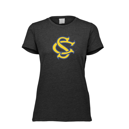 [FTSCUBBK-FAXS-LOGO3] Decker Women's Tri-Blend T-Shirt - Short Sleeve (Female Adult XS, Black, Logo 3)