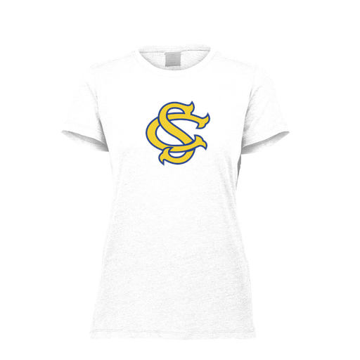 [FTSCUBWH-FAXS-LOGO3] Decker Women's Tri-Blend T-Shirt - Short Sleeve (Female Adult XS, White, Logo 3)