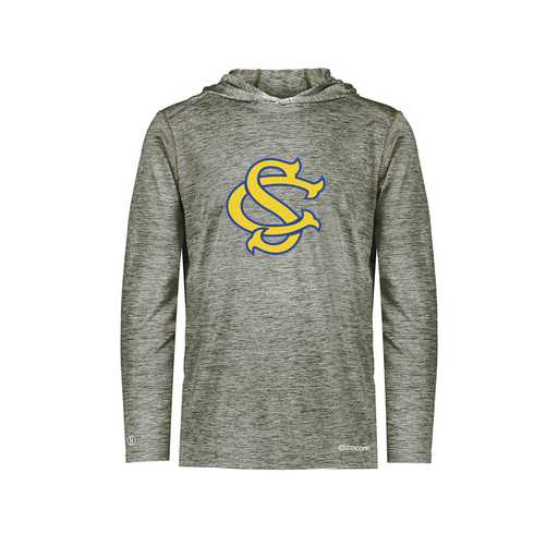 [FOLHCGGY-AS-LOGO3] Decker Men's Charge Hoodie (Adult S, Gray, Logo 3)