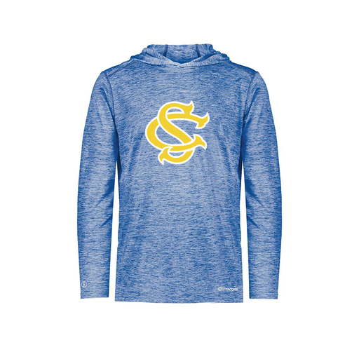 [FOLHCGRY-YS-LOGO1] Decker Youth Charge Hoodie (Youth S, Royal, Logo 1)