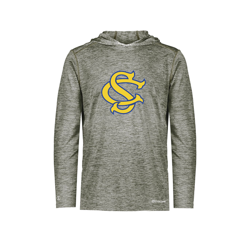 [FOLHCGGY-YS-LOGO3] Decker Youth Charge Hoodie (Youth S, Gray, Logo 3)