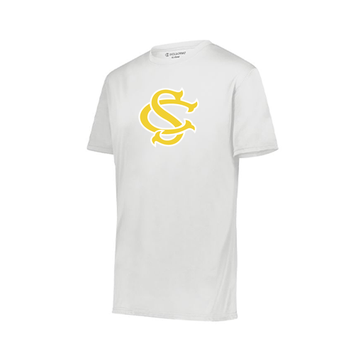 [222818.005.S-LOGO1] Men's Movement Dri Fit Shirt (Adult S, White, Logo 1)