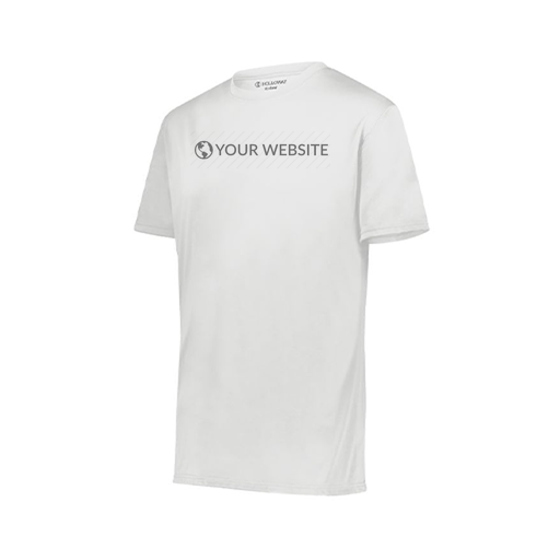 [222818.005.S-LOGO2] Men's Movement Dri Fit Shirt (Adult S, White, Logo 2)