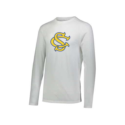 [3075.005.XS-LOGO3] Men's LS Ultra-blend T-Shirt (Adult XS, White, Logo 3)