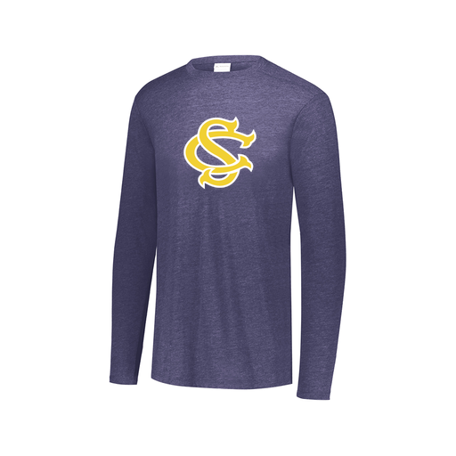 [3075.U22.XS-LOGO1] Men's LS Ultra-blend T-Shirt (Adult XS, Navy, Logo 1)