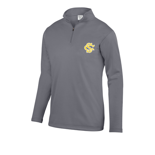 [DFW-FFQZ-GRY-AS-LOGO1] Men's FlexFleece 1/4 Zip (Adult S, Gray, Logo 1)