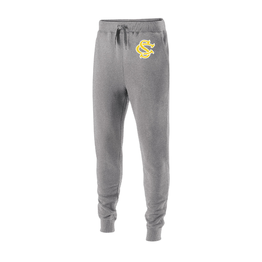 [229548.017.XS-LOGO1] Men's 60/40 Fleece Jogger (Adult XS, Silver, Logo 1)
