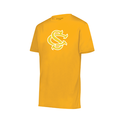 [222819.025.XXS-LOGO1] Youth Movement Dri Fit Shirt (Youth XXS, Athletic Gold, Logo 1)