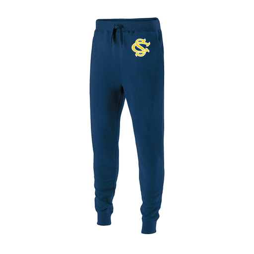 [229648.065.S-LOGO1] Youth 60/40 Fleece Jogger (Youth S, Navy, Logo 1)