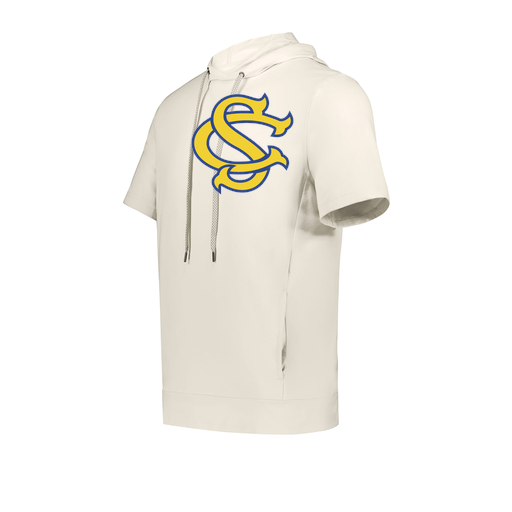 [222605-WHT-YS-LOGO3] YOUTH VENTURA SOFT KNIT SHORT SLEEVE HOODIE (Youth S, White, Logo 3)