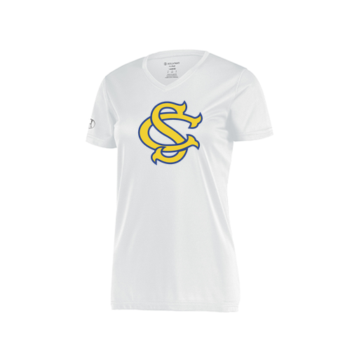 [222820.005.S-LOGO3] Ladies Movement Dri Fit Shirt (Female Adult S, White, Logo 3)